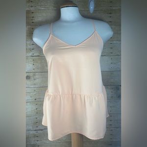 NWT Olive & Oak Sleeveless Blouse Size Small Beach Coral (Read Description)